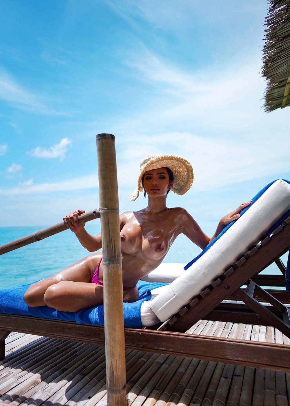 Beautiful girl Angela Castellanos naked in Havana